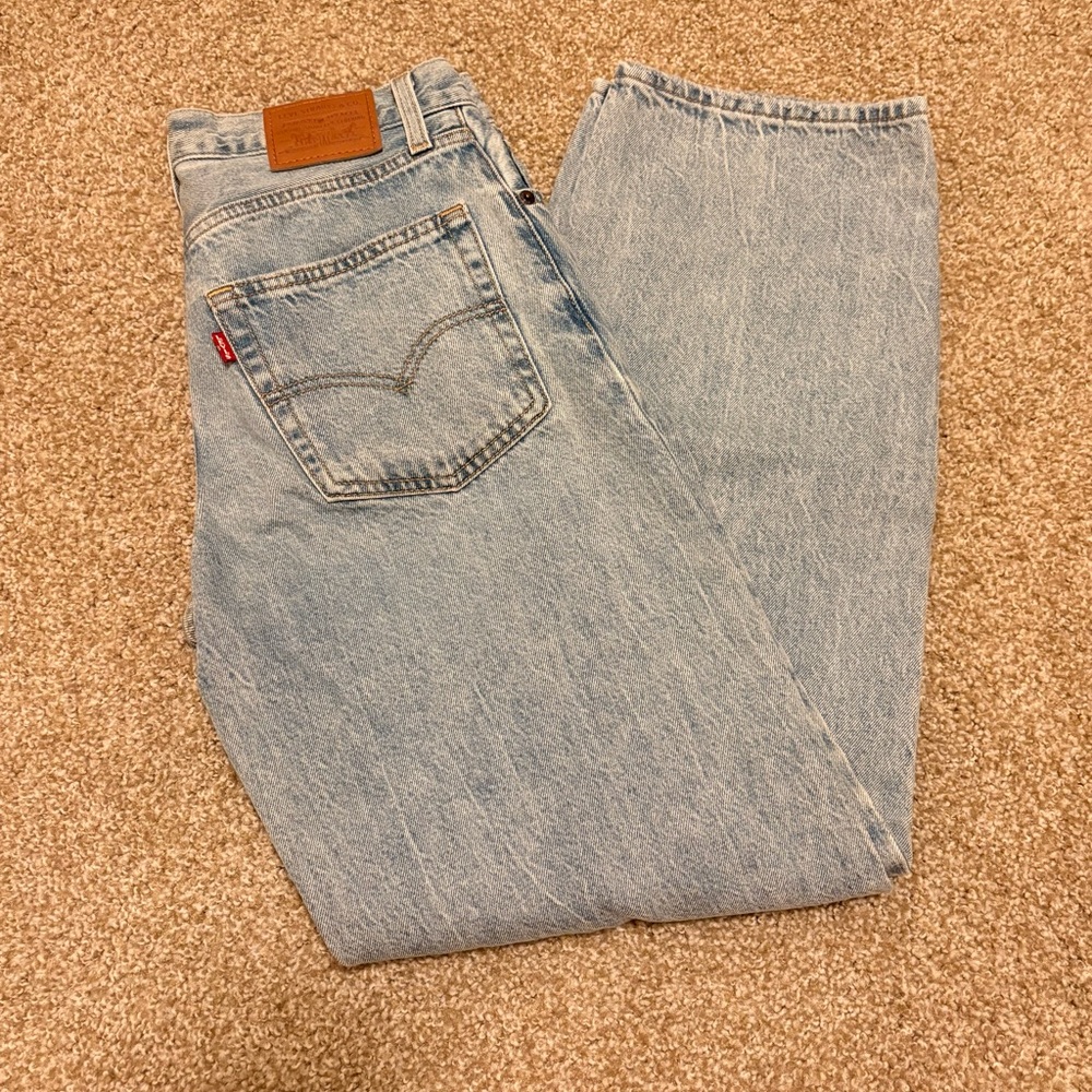 Levi's Women's Light Blue Baggy Dad Jeans